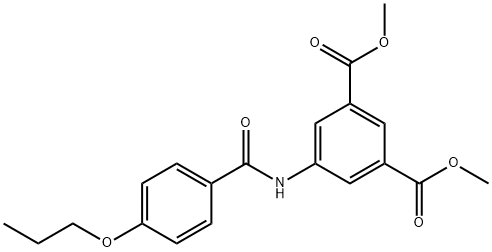 dimethyl 5-[(4-propoxybenzoyl)amino]isophthalate 구조식 이미지