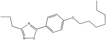 5-[4-(heptyloxy)phenyl]-3-propyl-1,2,4-oxadiazole Structure