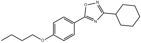 5-(4-butoxyphenyl)-3-cyclohexyl-1,2,4-oxadiazole Structure