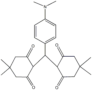 2-[[4-(dimethylamino)phenyl](4,4-dimethyl-2,6-dioxocyclohexyl)methyl]-5,5-dimethyl-1,3-cyclohexanedione Structure