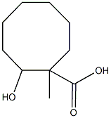 2-hydroxy-1-methylcyclooctanecarboxylic acid 구조식 이미지