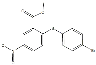 methyl 2-[(4-bromophenyl)sulfanyl]-5-nitrobenzoate Structure
