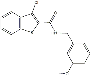 3-chloro-N-(3-methoxybenzyl)-1-benzothiophene-2-carboxamide Structure