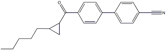 4'-[(2-pentylcyclopropyl)carbonyl][1,1'-biphenyl]-4-carbonitrile 구조식 이미지