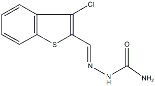 3-chloro-1-benzothiophene-2-carbaldehyde semicarbazone Structure