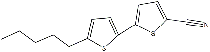 2'-pentyl-5,5'-bithiophene-2-carbonitrile 구조식 이미지