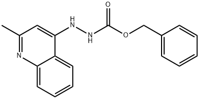 benzyl 2-(2-methyl-4-quinolinyl)hydrazinecarboxylate 구조식 이미지