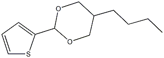 5-butyl-2-(2-thienyl)-1,3-dioxane Structure