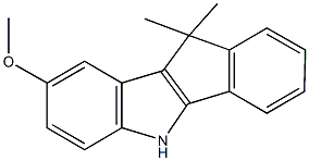 10,10-dimethyl-5,10-dihydroindeno[1,2-b]indol-8-yl methyl ether 구조식 이미지