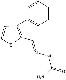 3-phenylthiophene-2-carbaldehyde semicarbazone 구조식 이미지