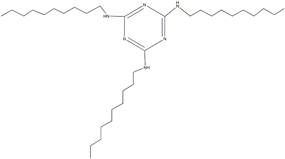 N-[4,6-bis(decylamino)-1,3,5-triazin-2-yl]-N-decylamine Structure