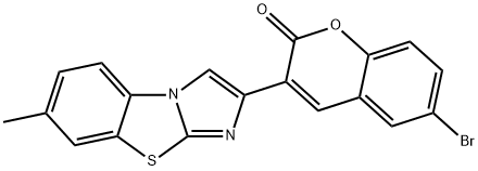 6-bromo-3-(7-methylimidazo[2,1-b][1,3]benzothiazol-2-yl)-2H-chromen-2-one 구조식 이미지