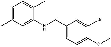 N-{[3-bromo-4-(methyloxy)phenyl]methyl}-2,5-dimethylaniline 구조식 이미지