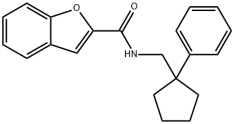 N-[(1-phenylcyclopentyl)methyl]-1-benzofuran-2-carboxamide Structure