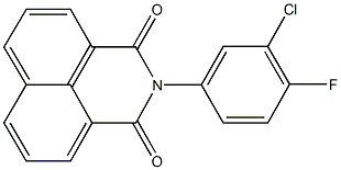 2-(3-chloro-4-fluorophenyl)-1H-benzo[de]isoquinoline-1,3(2H)-dione Structure