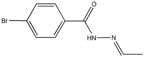 4-bromo-N'-ethylidenebenzohydrazide 구조식 이미지