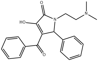 4-benzoyl-1-[2-(dimethylamino)ethyl]-3-hydroxy-5-phenyl-1,5-dihydro-2H-pyrrol-2-one 구조식 이미지