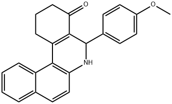 5-(4-methoxyphenyl)-2,3,5,6-tetrahydrobenzo[a]phenanthridin-4(1H)-one Structure