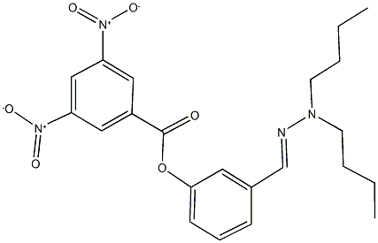 3-(2,2-dibutylcarbohydrazonoyl)phenyl 3,5-bisnitrobenzoate 구조식 이미지