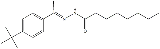 N'-[1-(4-tert-butylphenyl)ethylidene]octanohydrazide Structure