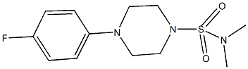 4-(4-fluorophenyl)-N,N-dimethyl-1-piperazinesulfonamide 구조식 이미지