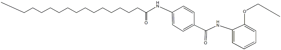 N-(2-ethoxyphenyl)-4-(palmitoylamino)benzamide 구조식 이미지