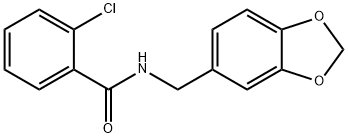 N-(1,3-benzodioxol-5-ylmethyl)-2-chlorobenzamide Structure