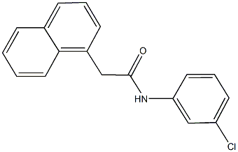 N-(3-chlorophenyl)-2-(1-naphthyl)acetamide 구조식 이미지