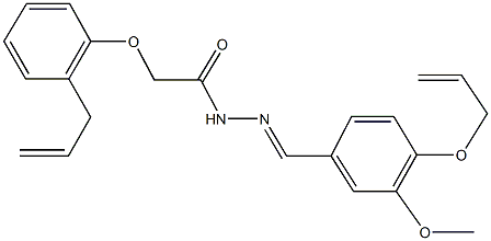 N'-[4-(allyloxy)-3-methoxybenzylidene]-2-(2-allylphenoxy)acetohydrazide Structure