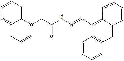 2-(2-allylphenoxy)-N'-(9-anthrylmethylene)acetohydrazide 구조식 이미지