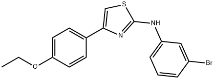 N-(3-bromophenyl)-N-[4-(4-ethoxyphenyl)-1,3-thiazol-2-yl]amine 구조식 이미지