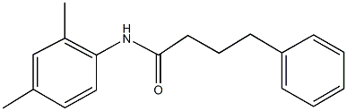 N-(2,4-dimethylphenyl)-4-phenylbutanamide 구조식 이미지