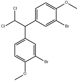 2-bromo-4-[1-(3-bromo-4-methoxyphenyl)-2,2-dichloroethyl]-1-methoxybenzene 구조식 이미지