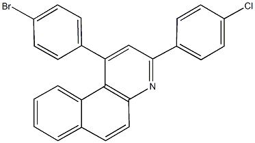 1-(4-bromophenyl)-3-(4-chlorophenyl)benzo[f]quinoline Structure