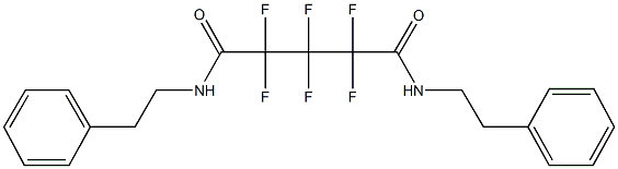 2,2,3,3,4,4-hexafluoro-N~1~,N~5~-bis(2-phenylethyl)pentanediamide Structure