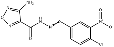 4-amino-N'-{4-chloro-3-nitrobenzylidene}-1,2,5-oxadiazole-3-carbohydrazide Structure