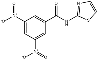 3,5-dinitro-N-(1,3-thiazol-2-yl)benzamide 구조식 이미지