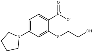 2-{[2-nitro-5-(1-pyrrolidinyl)phenyl]sulfanyl}ethanol Structure