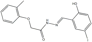 N'-(2-hydroxy-5-iodobenzylidene)-2-(2-methylphenoxy)acetohydrazide Structure