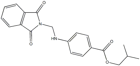 isobutyl 4-{[(1,3-dioxo-1,3-dihydro-2H-isoindol-2-yl)methyl]amino}benzoate 구조식 이미지