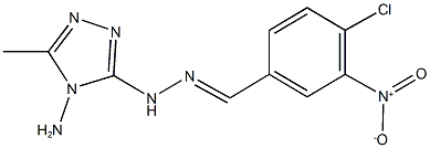 4-chloro-3-nitrobenzaldehyde (4-amino-5-methyl-4H-1,2,4-triazol-3-yl)hydrazone Structure