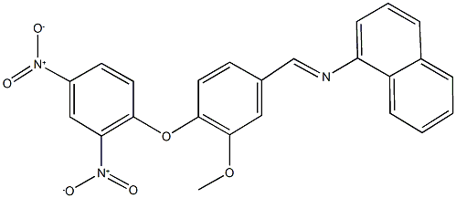 N-[4-(2,4-dinitrophenoxy)-3-methoxybenzylidene]-1-naphthalenamine 구조식 이미지