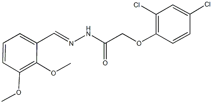 2-(2,4-dichlorophenoxy)-N'-(2,3-dimethoxybenzylidene)acetohydrazide Structure