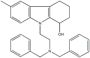 9-[2-(dibenzylamino)ethyl]-6-methyl-2,3,4,9-tetrahydro-1H-carbazol-1-ol Structure