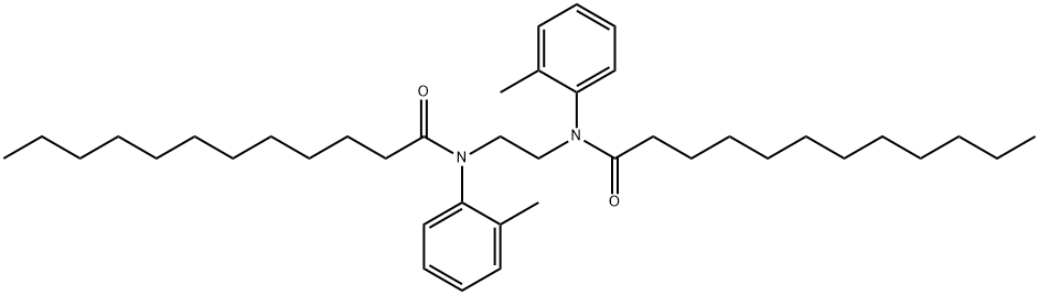 N-[2-(dodecanoyl-2-methylanilino)ethyl]-N-(2-methylphenyl)dodecanamide 구조식 이미지