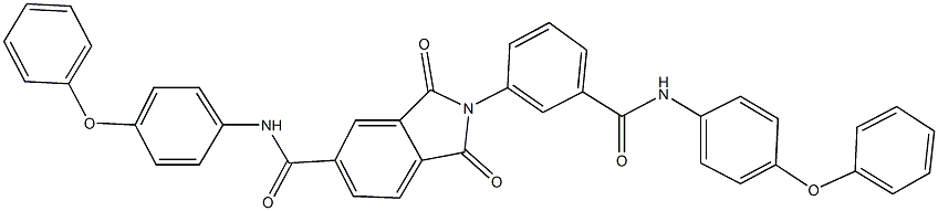 1,3-dioxo-2-{3-[(4-phenoxyanilino)carbonyl]phenyl}-N-(4-phenoxyphenyl)-5-isoindolinecarboxamide Structure