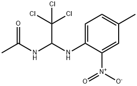 N-(2,2,2-trichloro-1-{2-nitro-4-methylanilino}ethyl)acetamide Structure