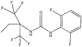 N-[1,1-bis(trifluoromethyl)propyl]-N'-(2,6-difluorophenyl)urea 구조식 이미지