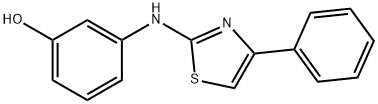 3-[(4-phenyl-1,3-thiazol-2-yl)amino]phenol 구조식 이미지