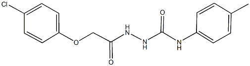 2-[(4-chlorophenoxy)acetyl]-N-(4-methylphenyl)hydrazinecarboxamide 구조식 이미지